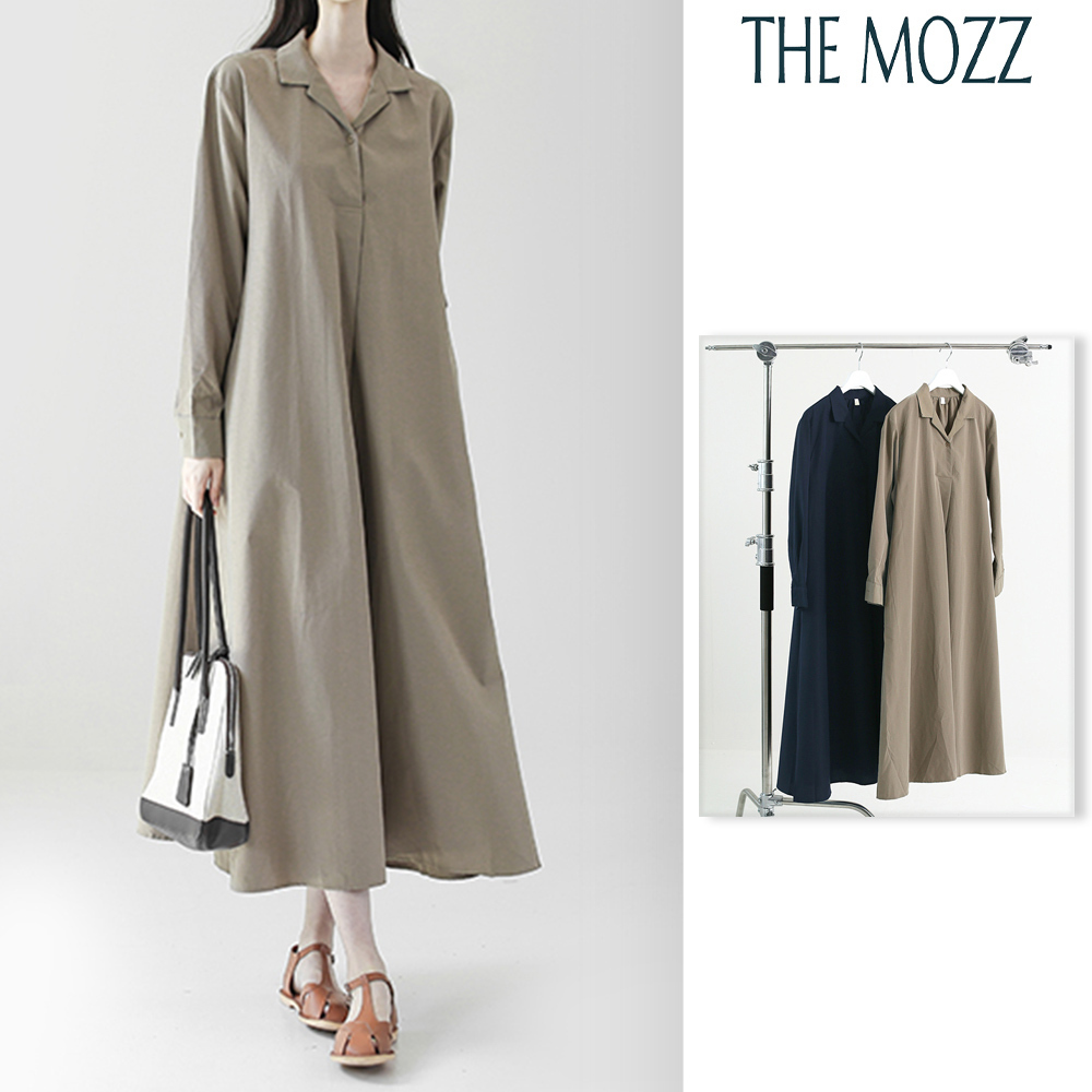 【THE MOZZ】Bide open collar knit