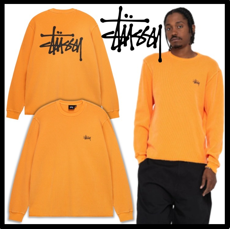 ★送料・関税込★Stussy★BASIC STOCK LS THERMAL★APRICOT★