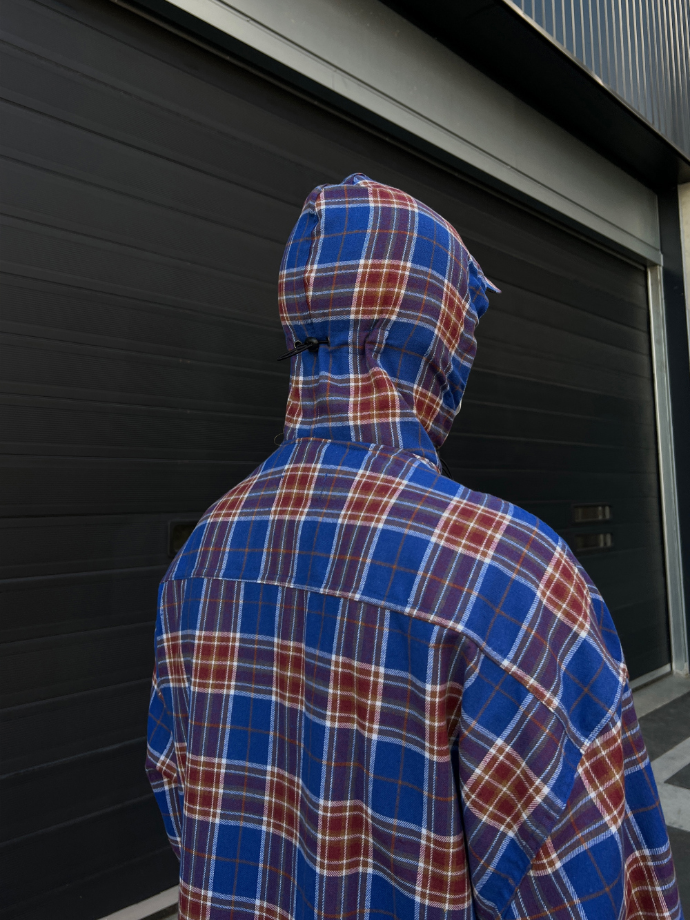 【KOOLOSET】Check Over Hood Shirt Jk KOOLOSET】Check Over Hood Shirt Jk