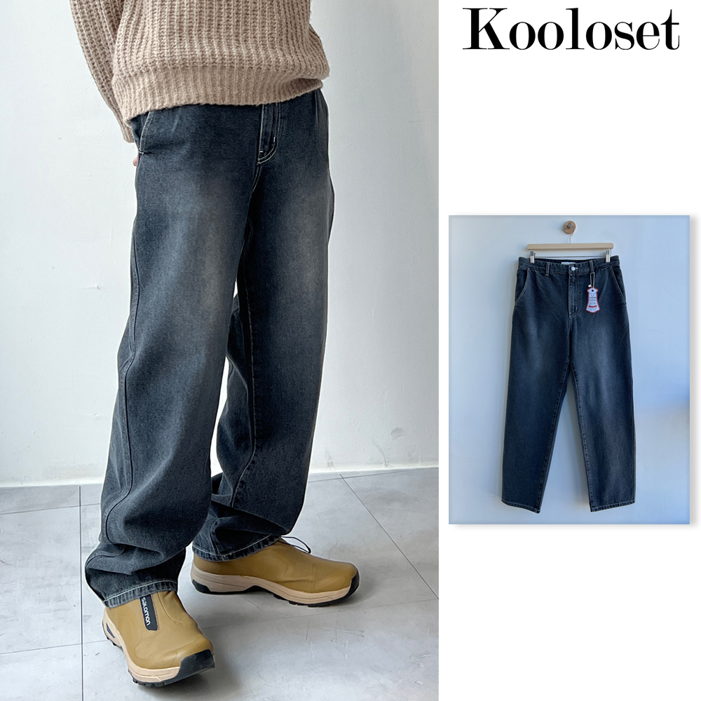 【KOOLOSET】Maison Stitch Grey Denim