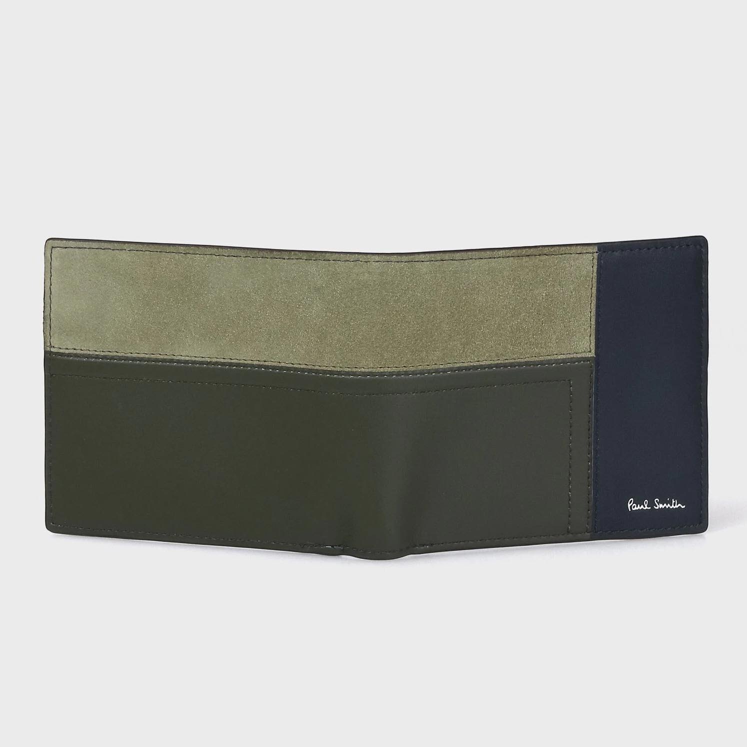【Paul Smith】2つ折り財布 オフセットチェック ネイビー ポールスミス オフセットチェック 2つ折り財布 (Paul Smith