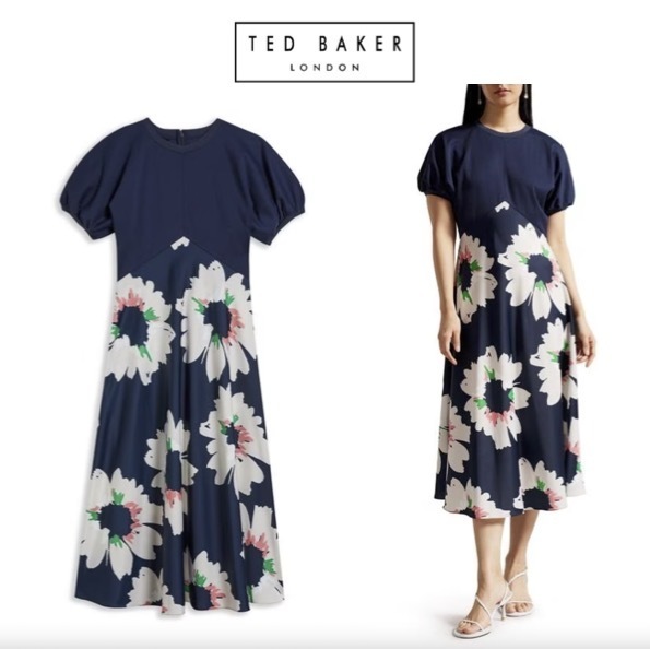 関税.送料込 Ted Baker Daysiah 花柄 ワンピース