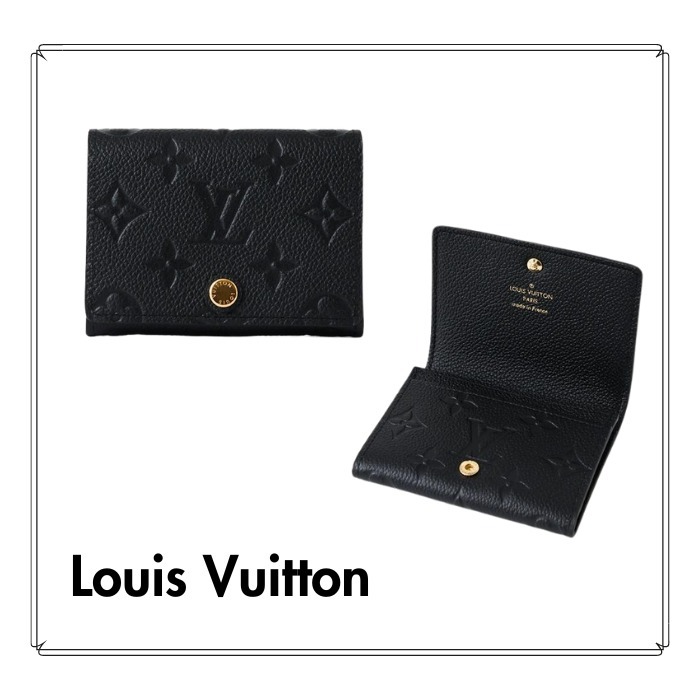 ギフト♪ Louis Vuitton カードケース ブラック モノグラム