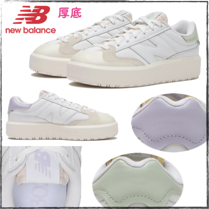 かわいい★ 厚底 New Balance CT302S ホワイト/緑 紫 国内発送