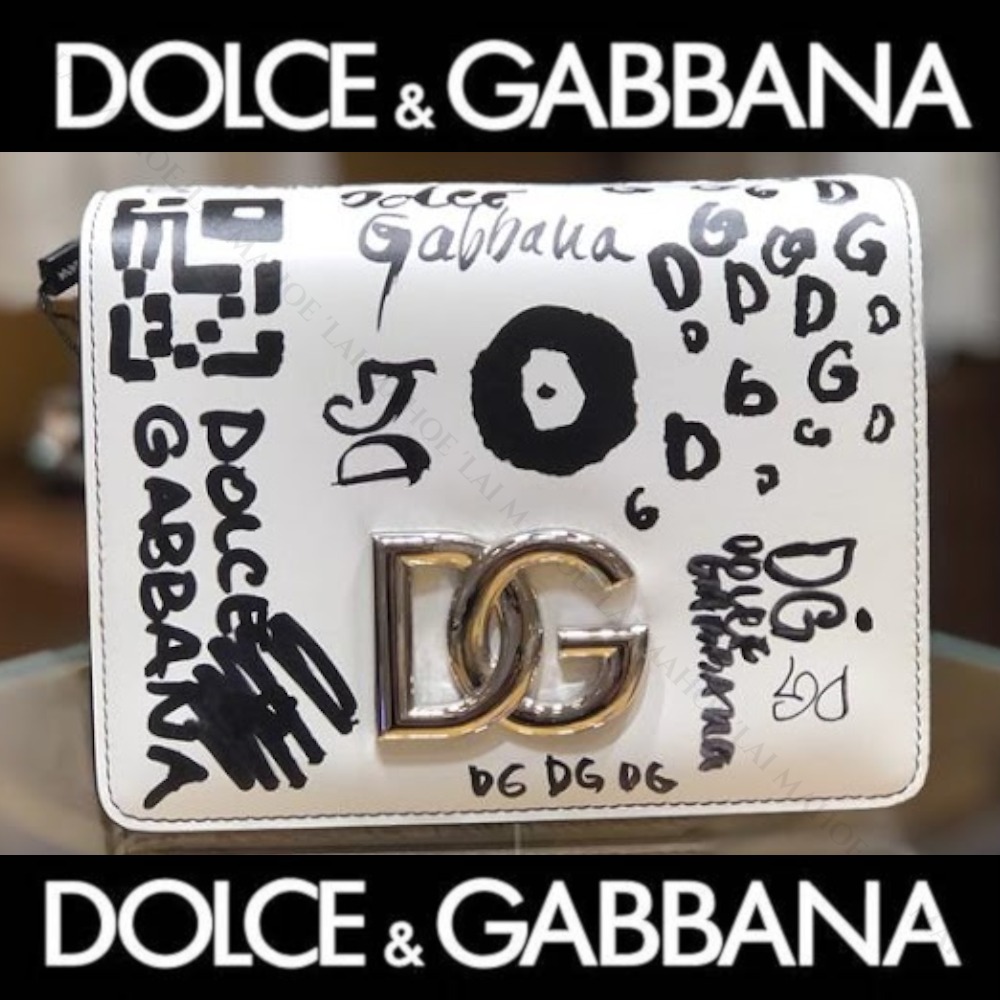 DOLCE&GABBANA ロゴ レタープリント クロスボディバッグ
