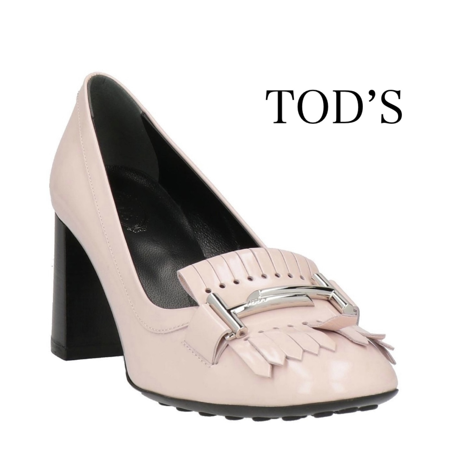 送料関税込み☆ TOD'S ロゴ モカシン