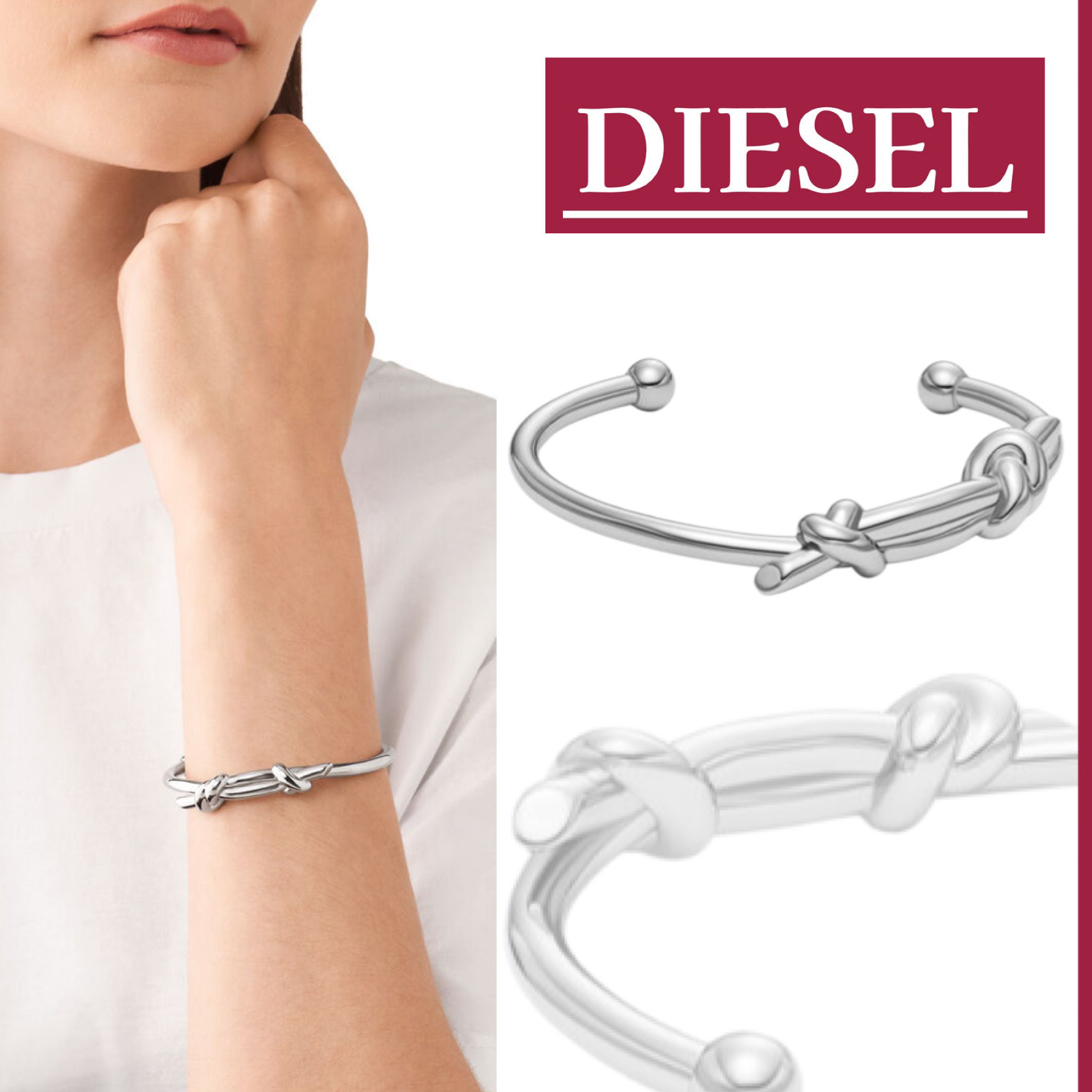 【ギフトに】DIESEL『Dx1448 カフブレスレット』送料込