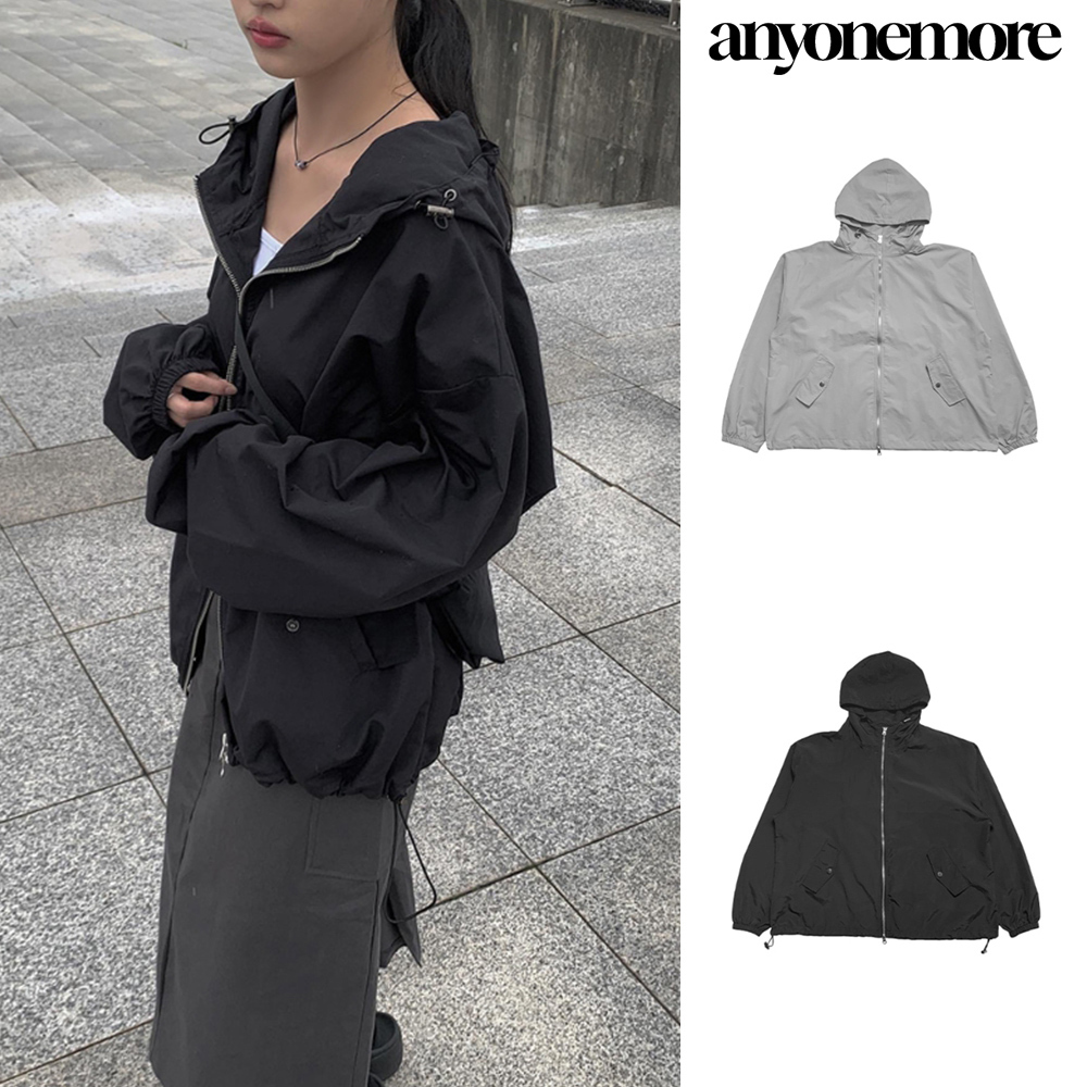 【Anyone more】Fida Nylon Hood Windbreaker Jumper Jacket