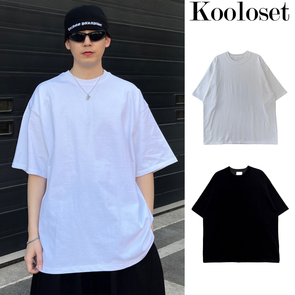 【KOOLOSET】Premium Solid Half Box Tee