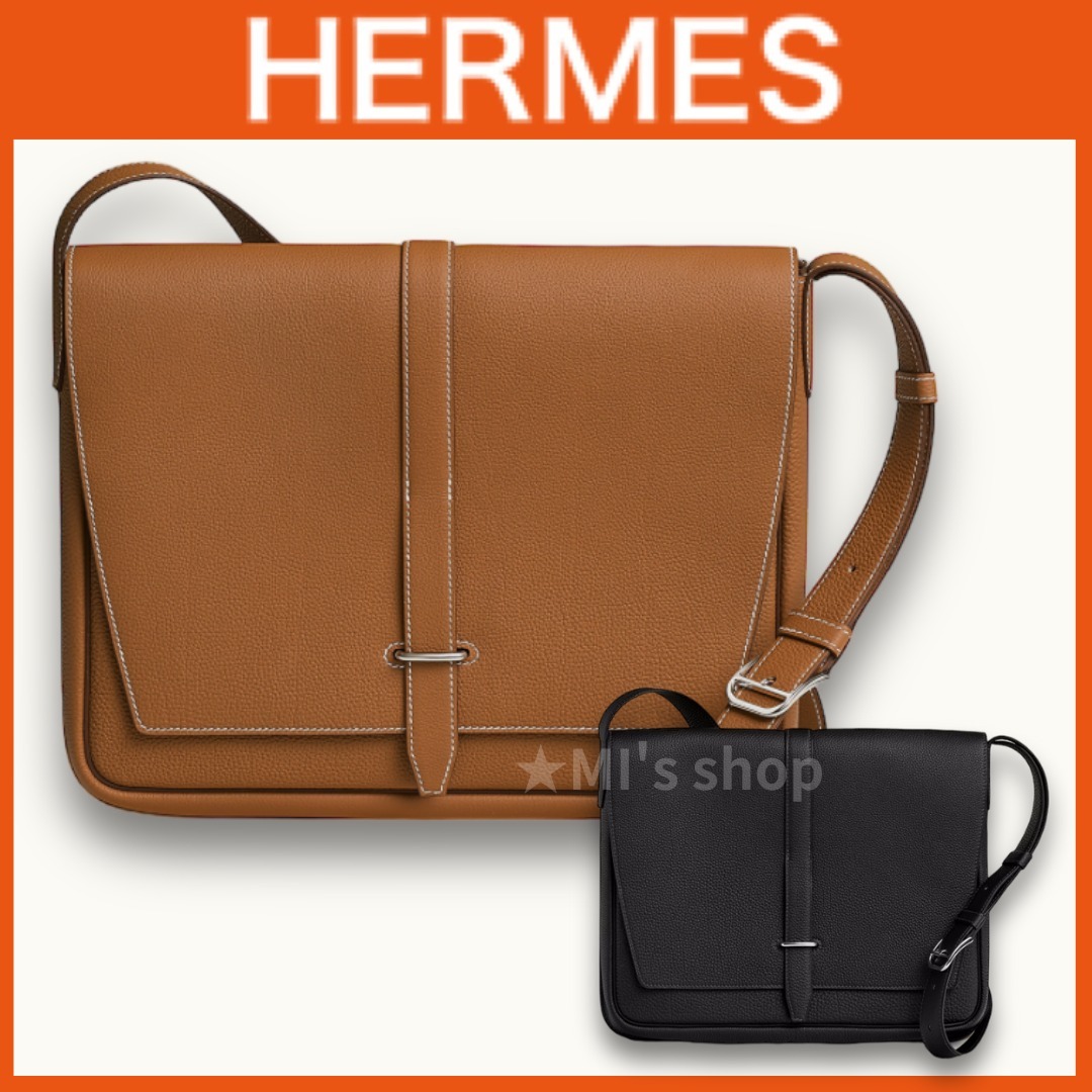 【希少★洗練されたデザイン】Hermes ショルダーバッグ ビジネス