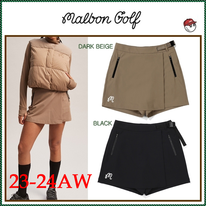 【MALBON】Utility Wrap Skirt Pants ■Women's /追跡付