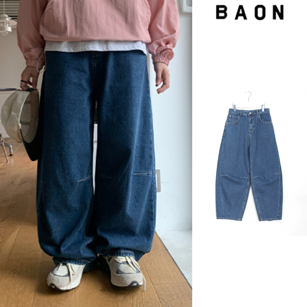 【BAON】Rimsoak Stitch Balloon Denim Pants
