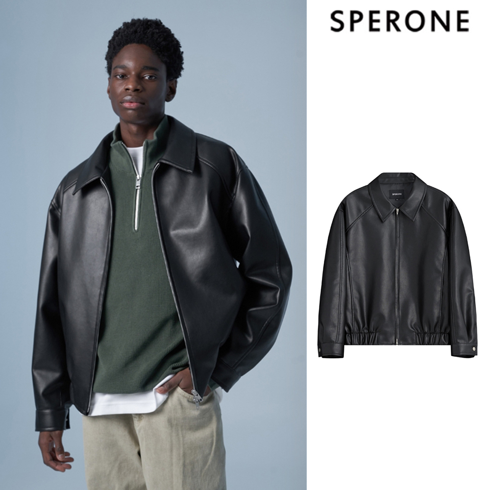 【SPERONE】23FW★ Fox leather minimal blouson