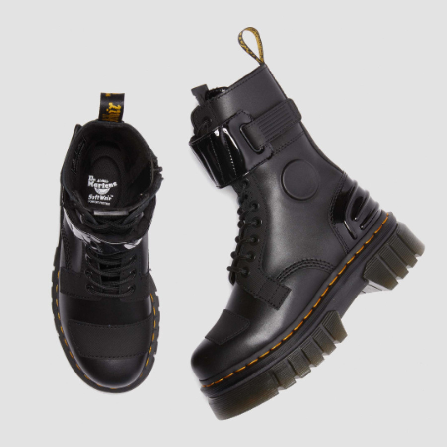 Dr Martens☆AUDRICK 10 ホール ブーツ☆厚底☆兼用 (Dr.Martens