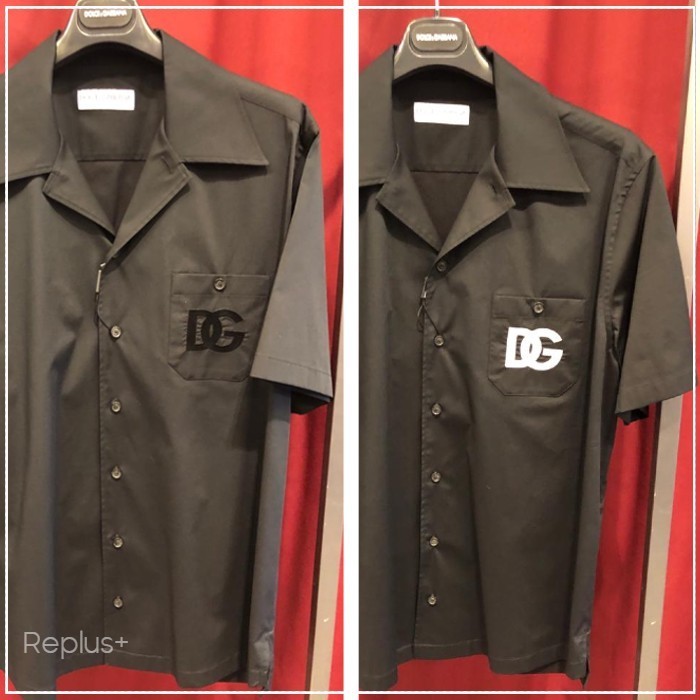 【Dolce&Gabbana】DGロゴ オープンカラー シャツ 2色 半袖
