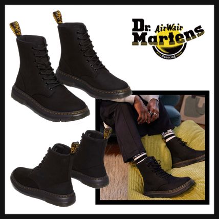 入荷now 口コミ Dr.Martens ヌバックレザーブーツ UK5 ブラックステッチ 靴