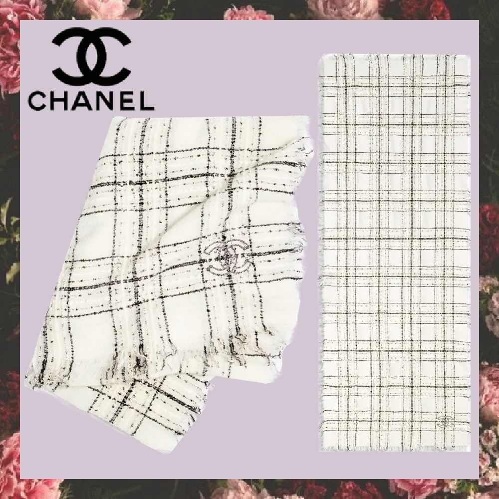 ☆秋・冬に大活躍！【CHANEL】チェック 大判 ストール☆