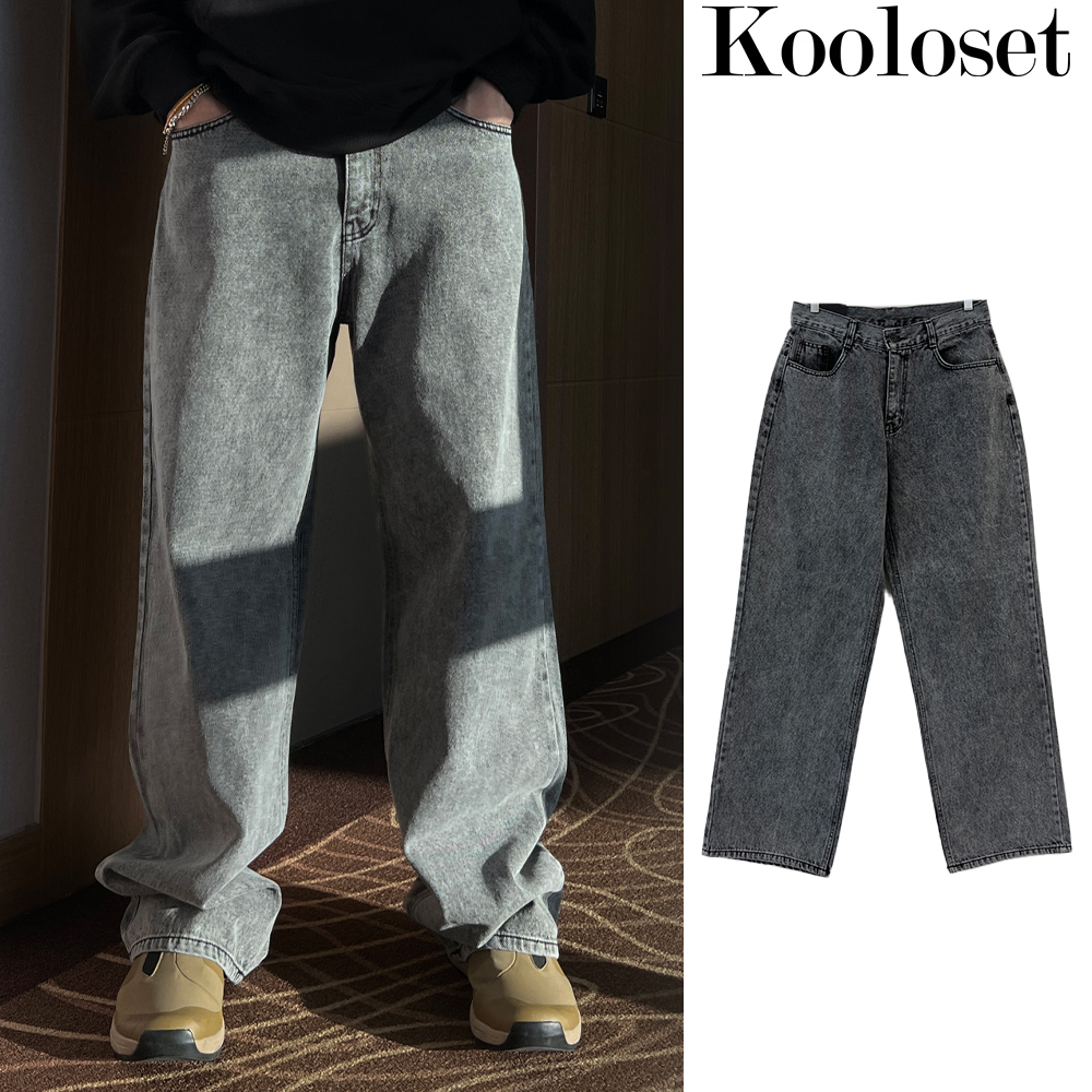 【KOOLOSET】Smoke Wide Denim
