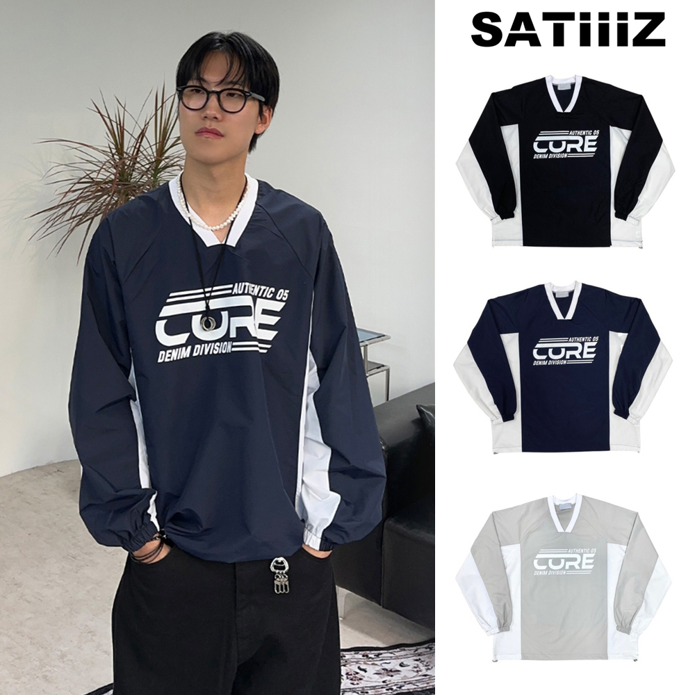 【SATIIIZ】There CORE nylon sweatshirt