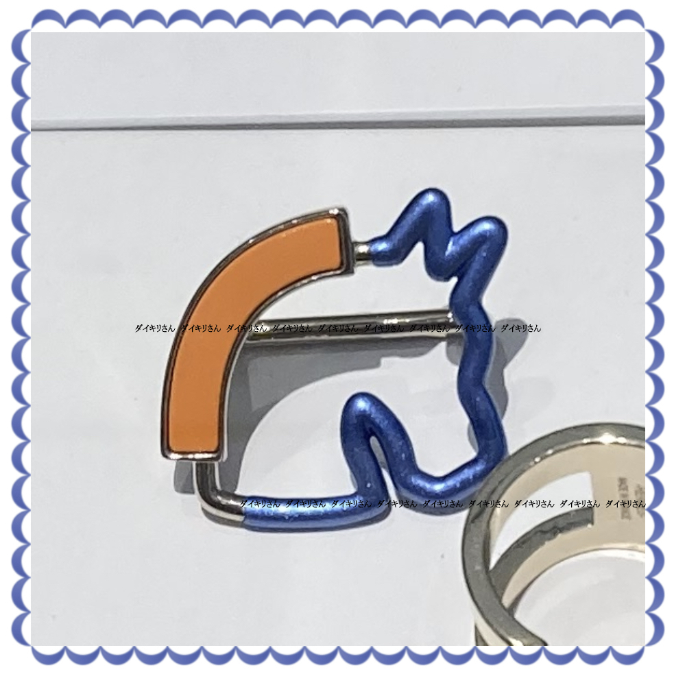 HERMES スカーフリング Cheval Neon scarf 70 ring 直営店包装