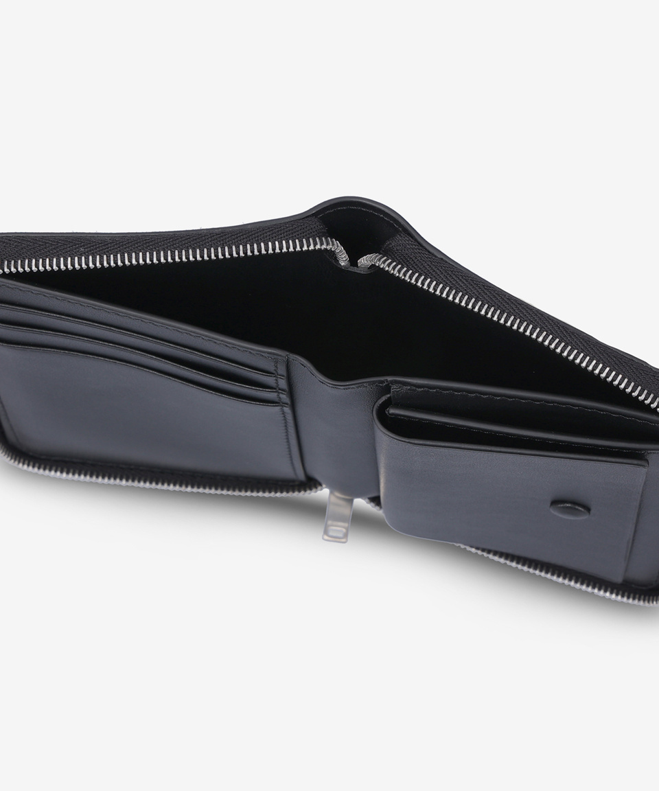 《JIL SANDER》 J25UI0003 P5995 001 LOGO ZIP AROUND WALLET