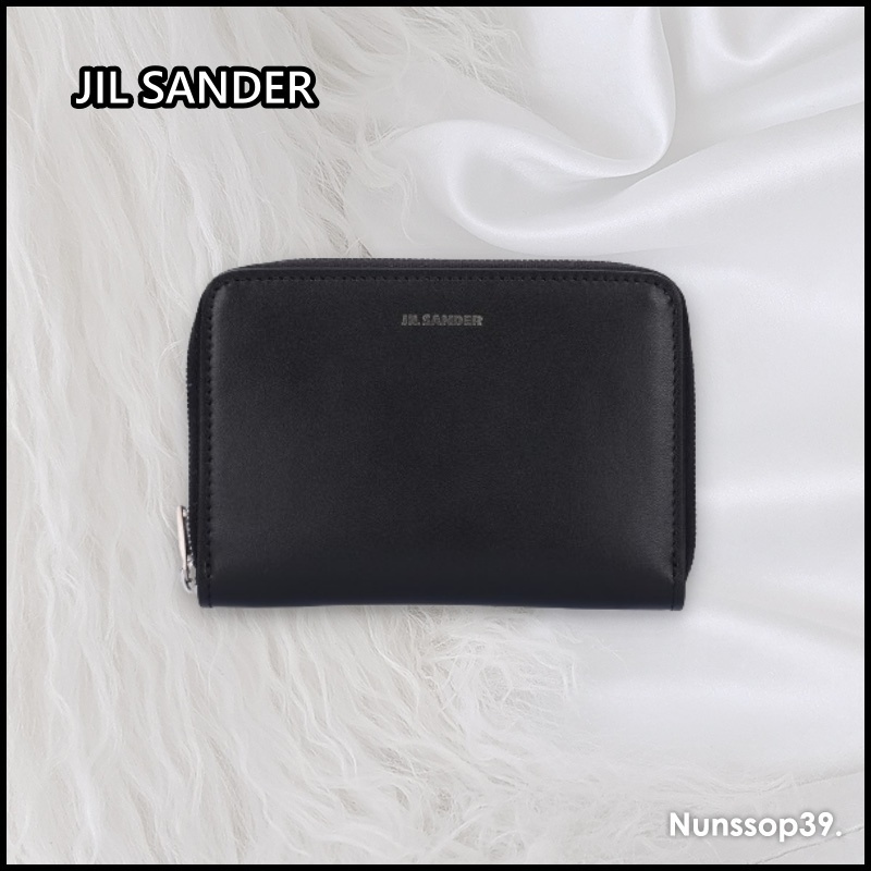 《JIL SANDER》 J25UI0003 P5995 001 LOGO ZIP AROUND WALLET
