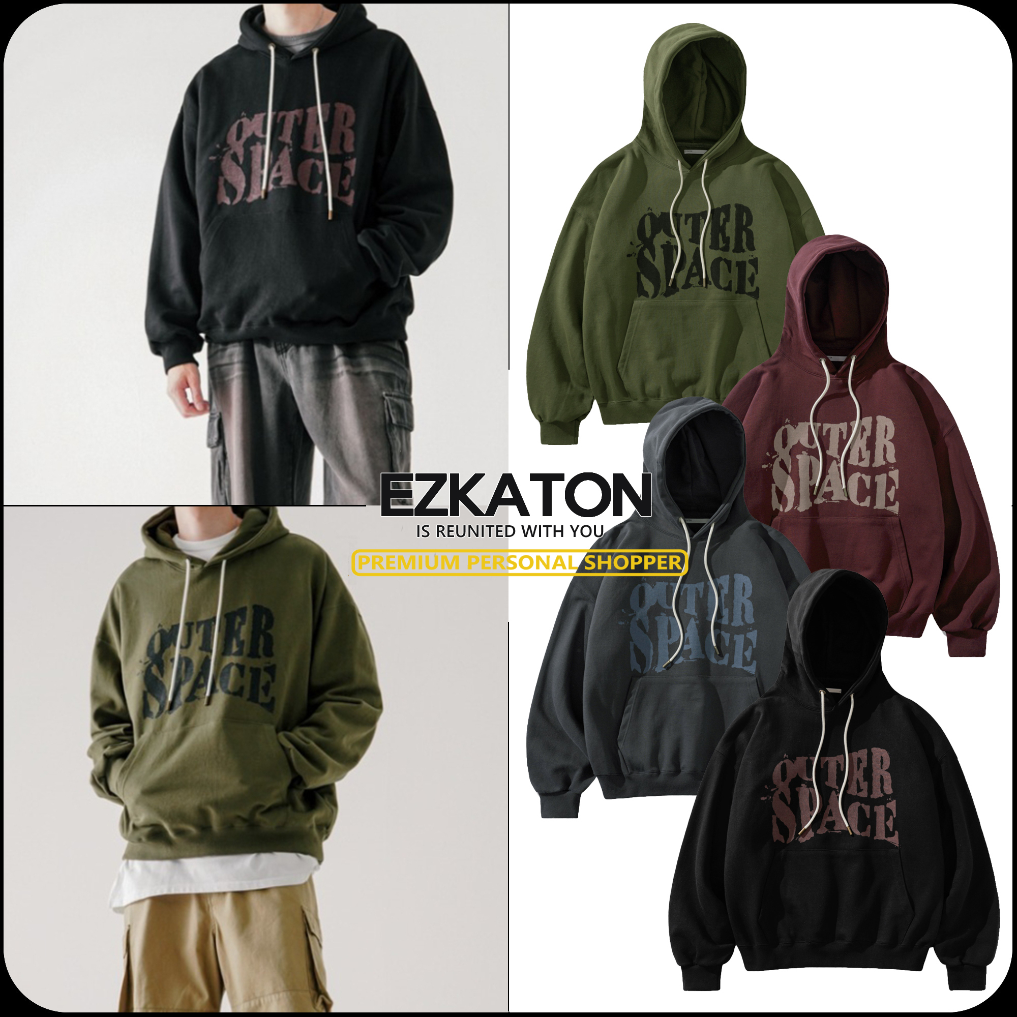 [ EZKATON ]★SPACE HEAVY COTTON HOODIE