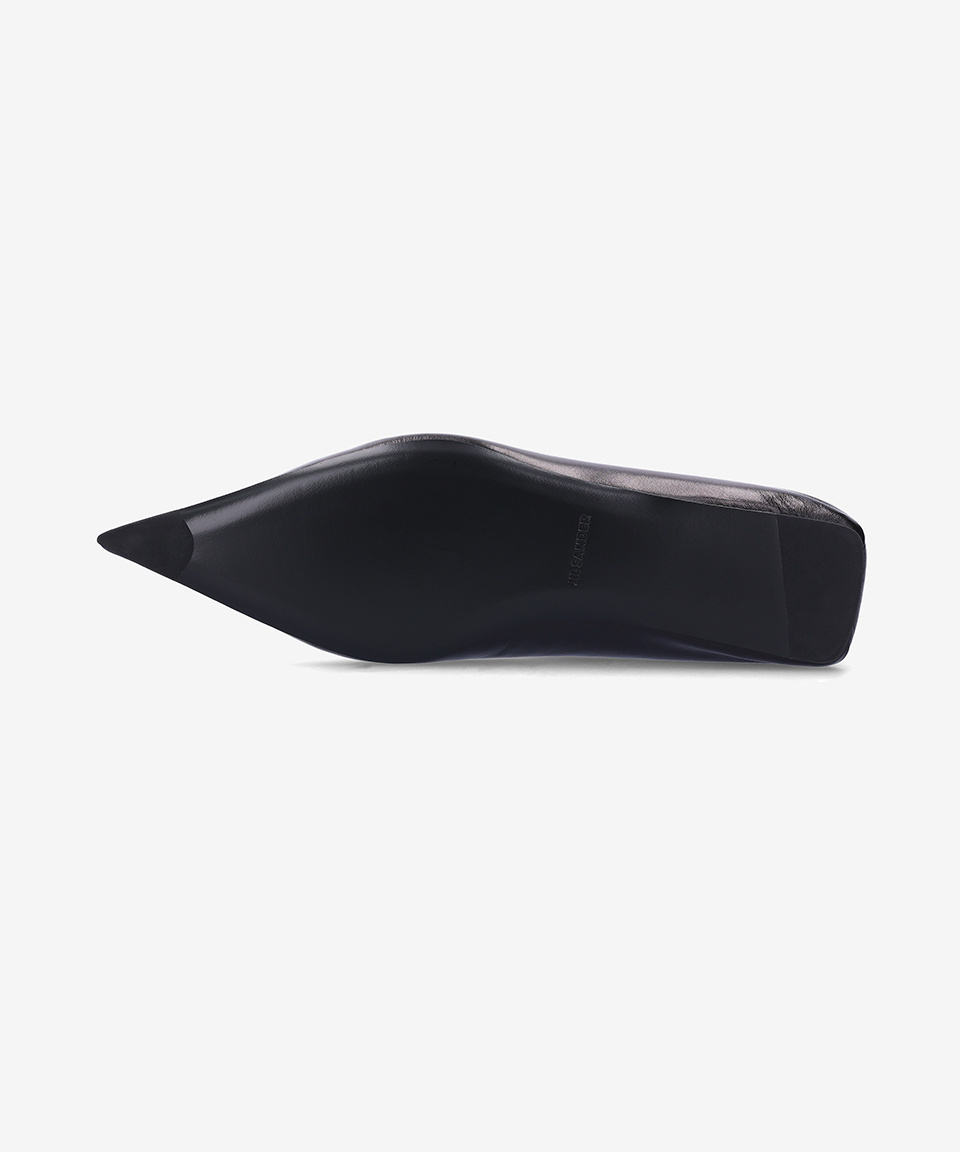 《JIL SANDER》 J15WZ0012 P4864 001 ANKLE STRAP FLAT SHOES