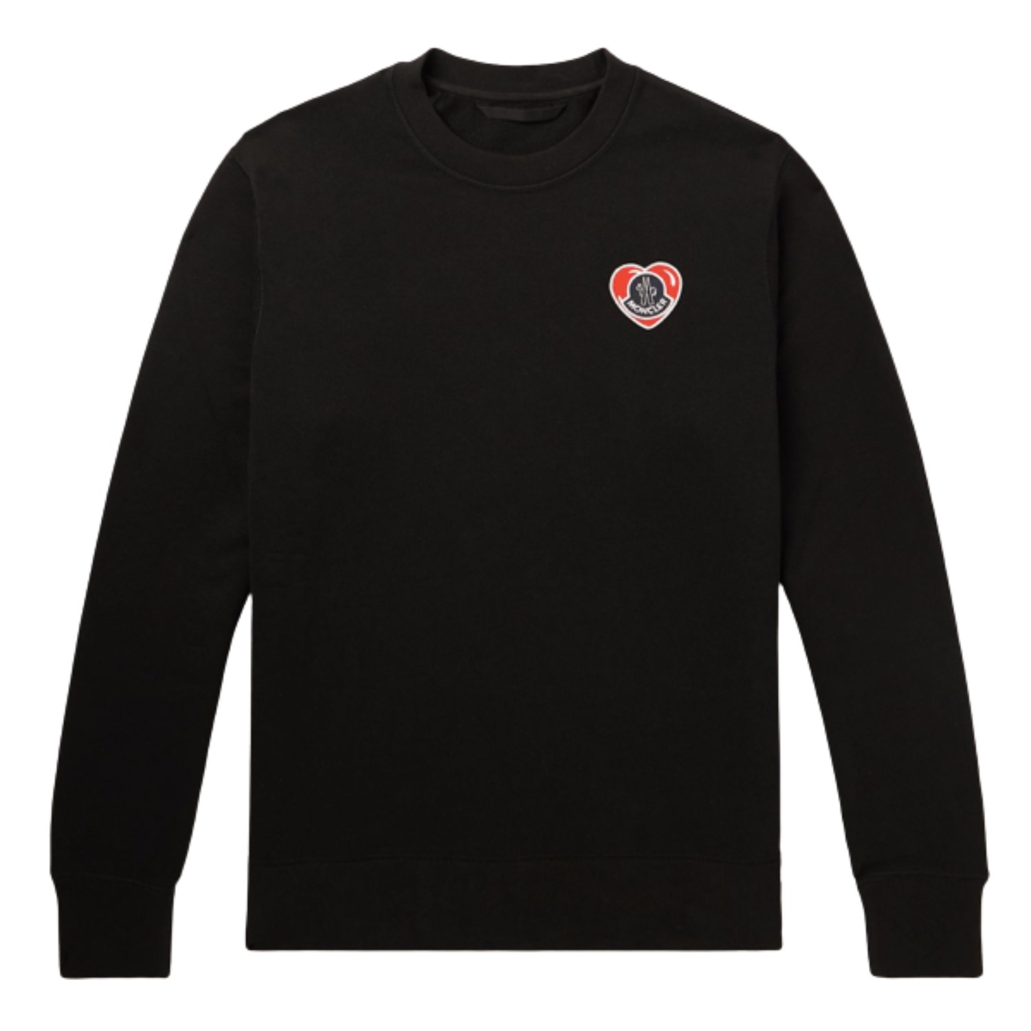 国内発送 関税込 ★ MONCLER コットン素材 ロゴスウェットシャツ 直営店○MONCLER○ロゴコットンスウェットシャツ