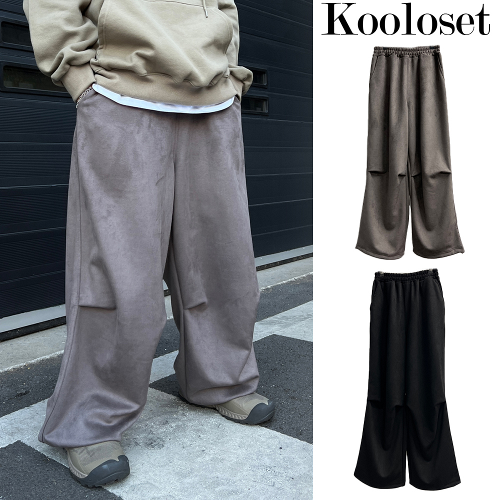 【KOOLOSET】Suede Balloon Pants