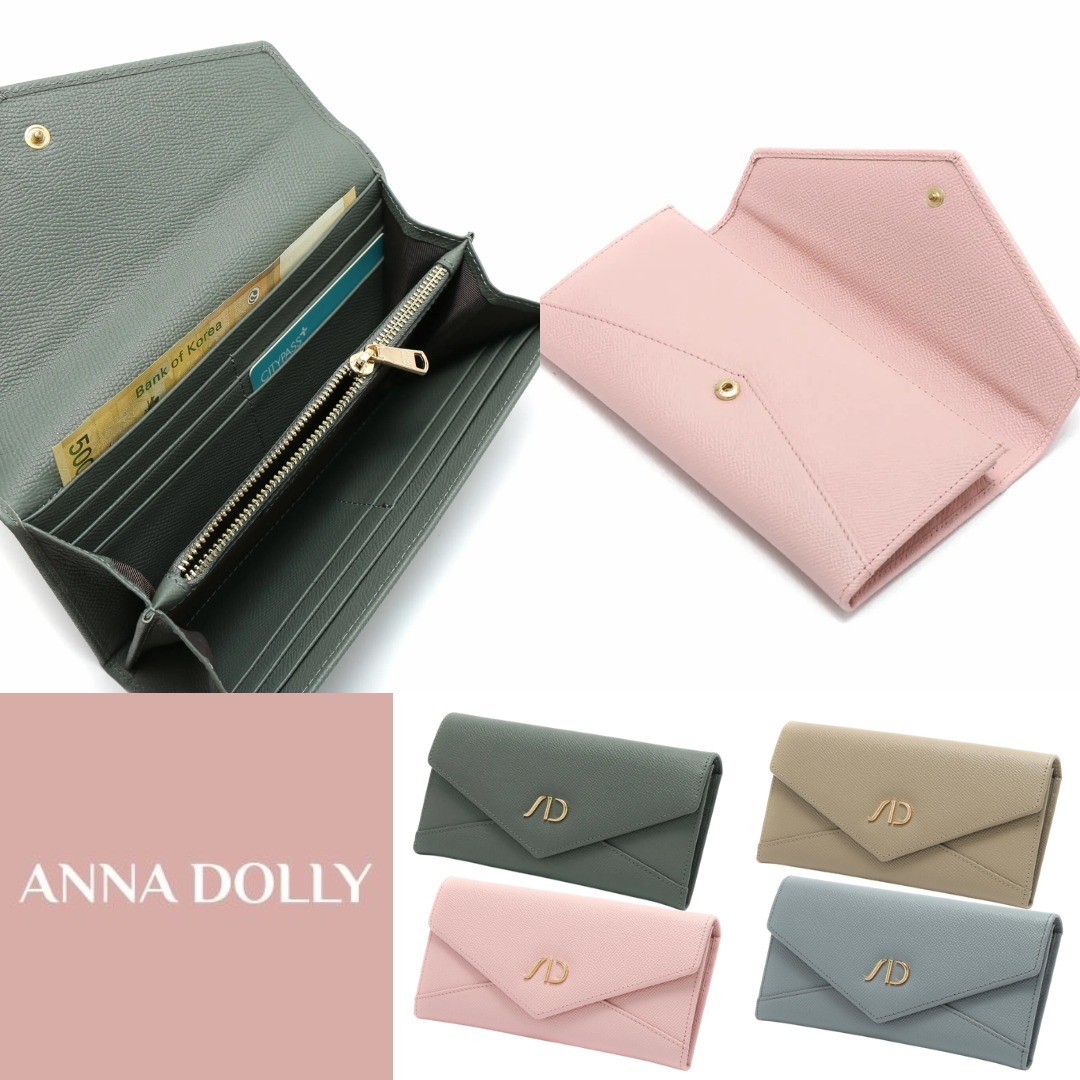 台湾 annadolly アンナドリー 収納力◎ レザー 長財布