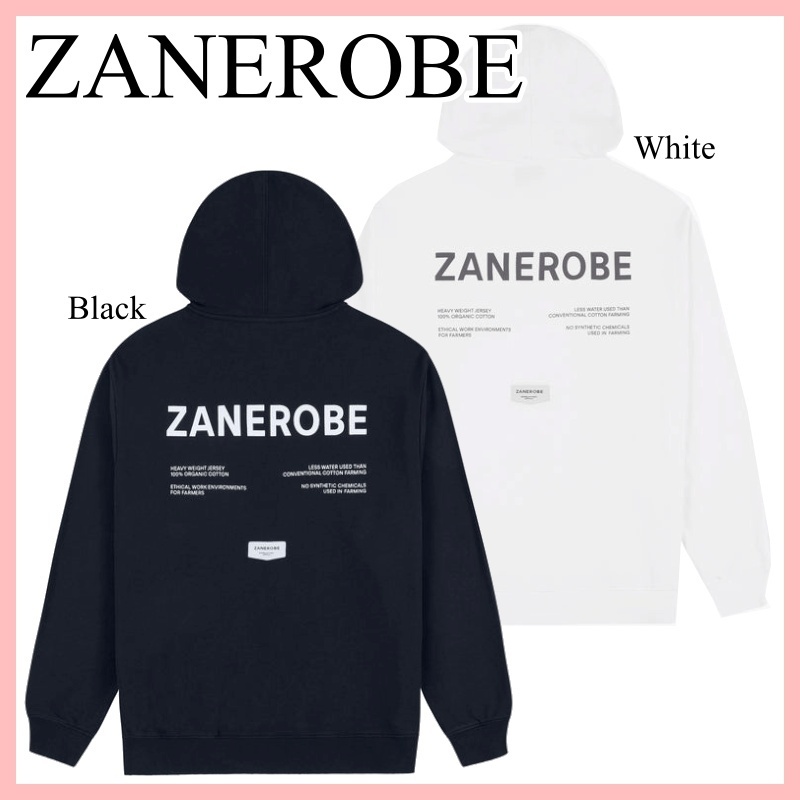 ZANEROBE Label Orgo フーディ パーカー ロゴ 2色 送料込み