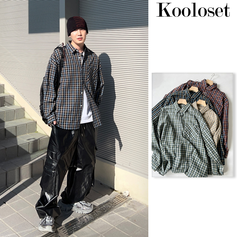 【KOOLOSET】Retro Mood Check Shirt