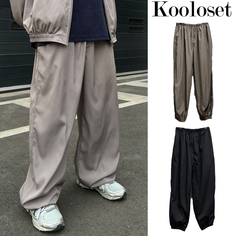 【KOOLOSET】Memory Glossy Jogger Pants