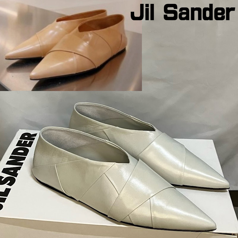 【JIL SANDER】ジルサンダー ポインテッドトゥ バレエシューズ