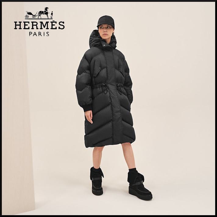 【希少！】HERMES ロングダウンジャケット
