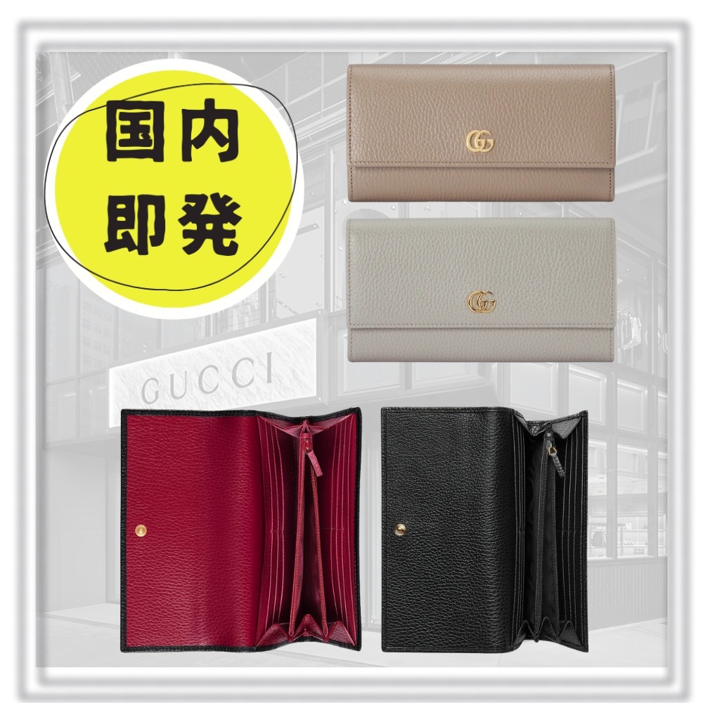 国内即発*GUCCI*グッチ*レザー コンチネンタルウォレット