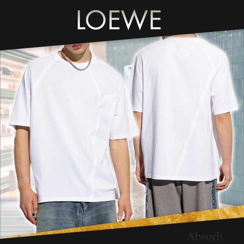 【23AW NEW】LOEWE_man / パズル ルーズフィット Tシャツ /White