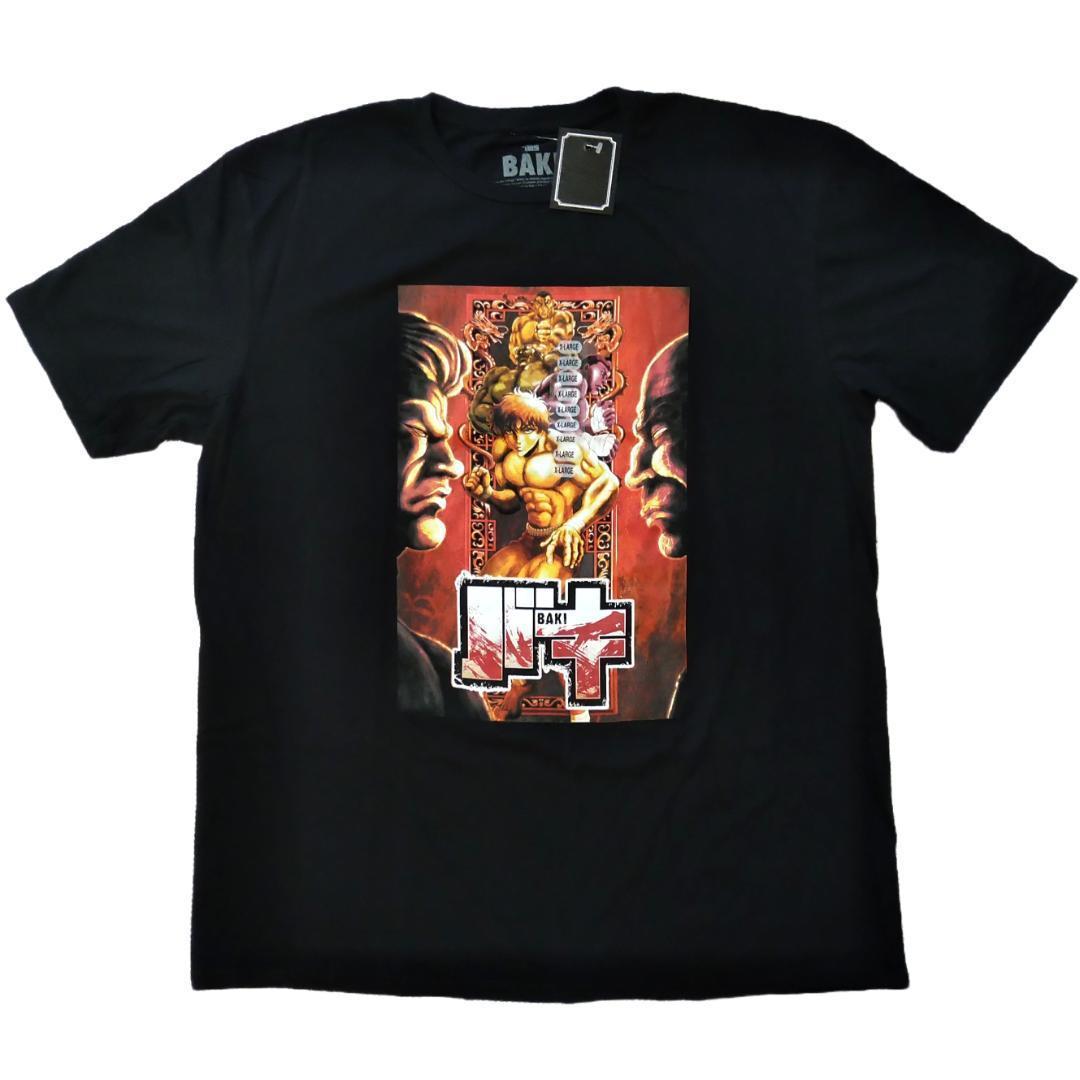 バキ Tシャツ 黒 大擂台賽編 アニメTシャツ