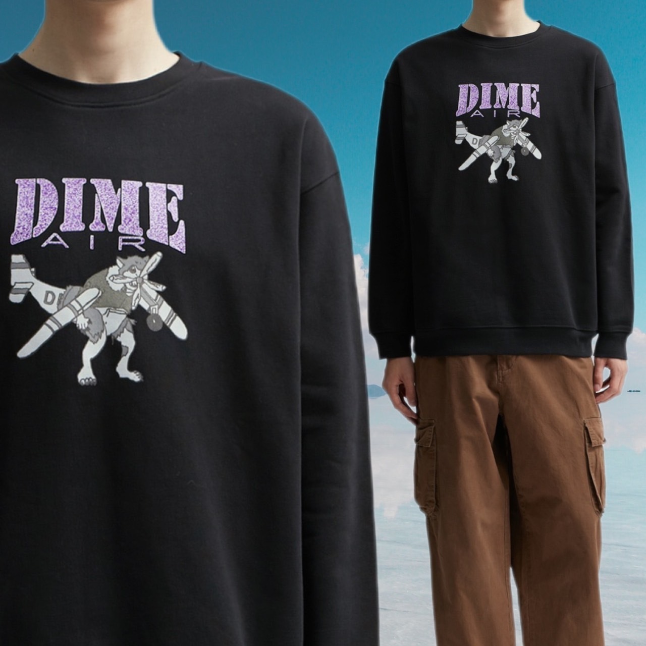 Dime Logo Sweatshirt★ダイム ロゴ スウェット