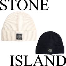 【国内買付】STONE ISLAND ワンポイント ウール ニットキャップ