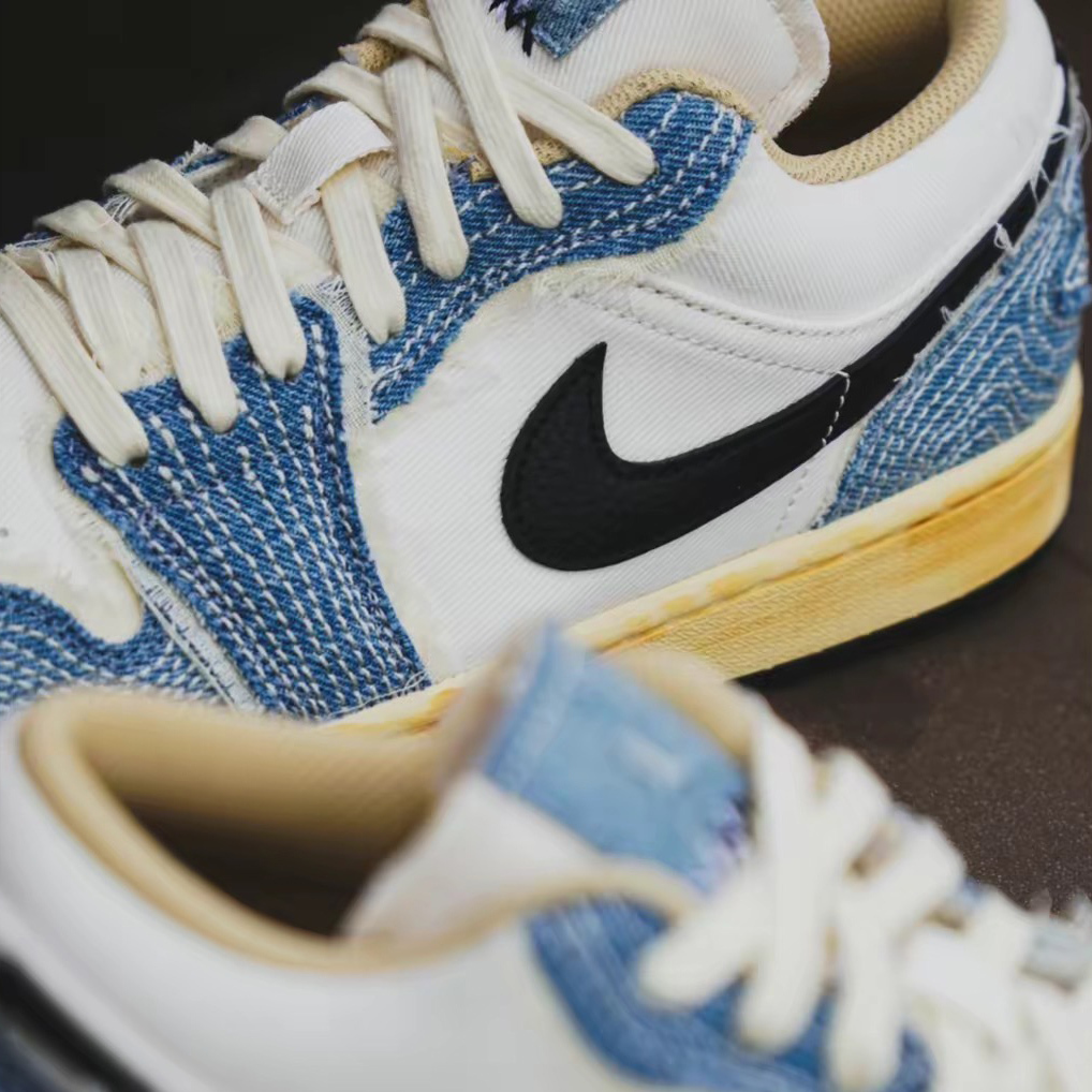 ★ナイキ★Air Jordan 1 Low \"Sashiko\" 刺し子 World Make Japan