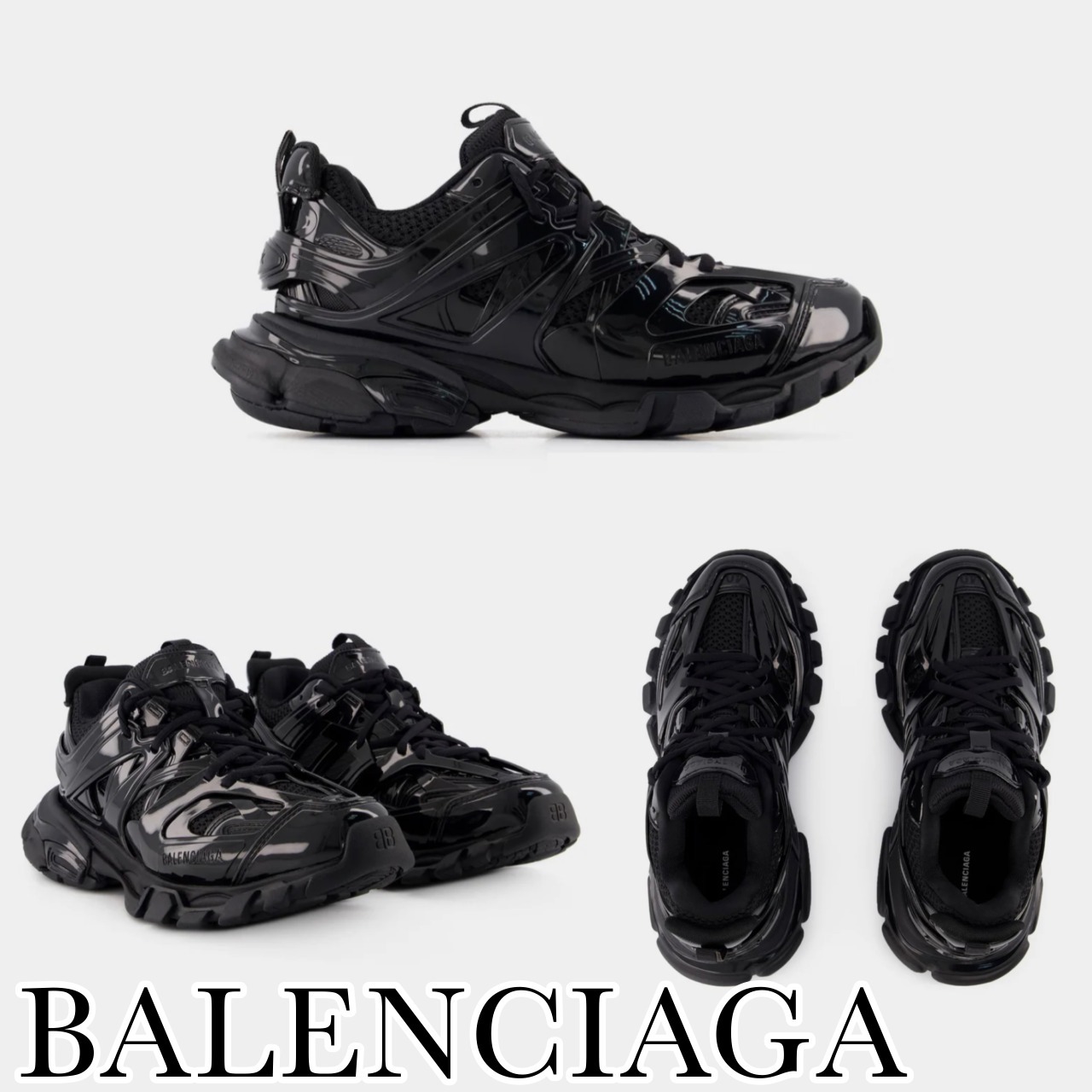 国内発送 Track Sneakers ゴム シンプル スニーカー BALENCIAGA