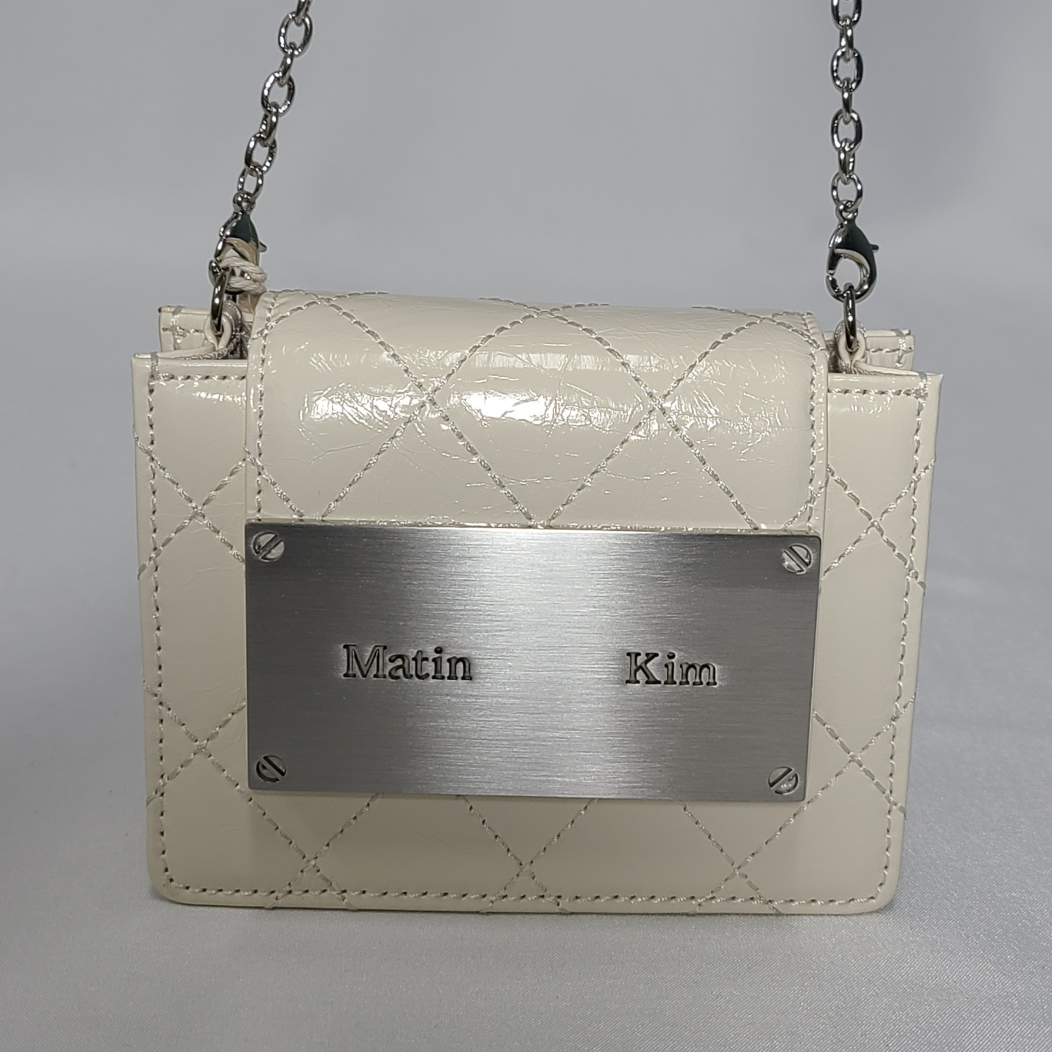 MATIN KIM】☆関税込☆キルティングアコーディオンミニバッグ