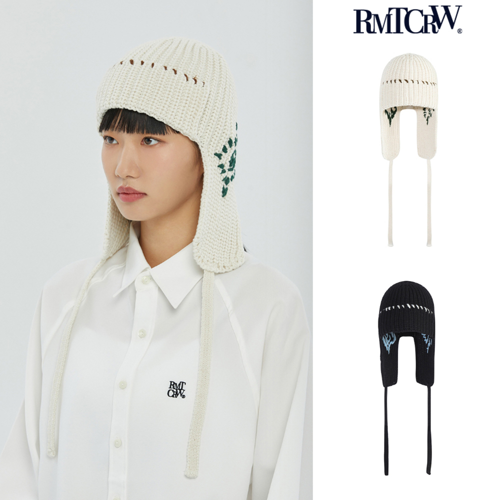 【ROMANTIC CROWN】23FW★ HAND STITCH KNIT TROOPER HAT