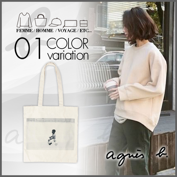【agnes b.】アニエスベー SAC KYOTO GRAPHIC ARTIST TOTE