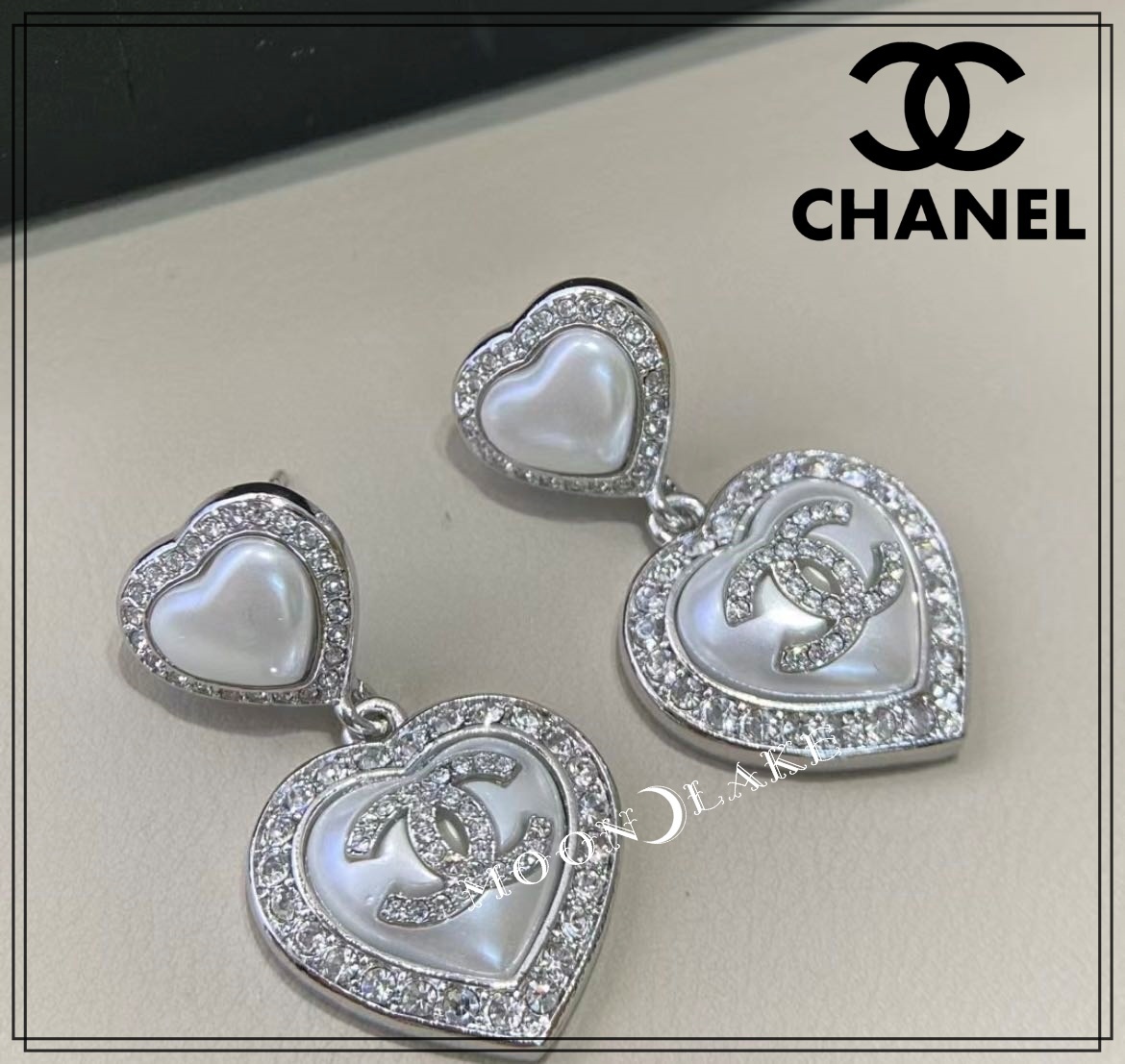 《23B★》CHANEL ピアス パール ハート