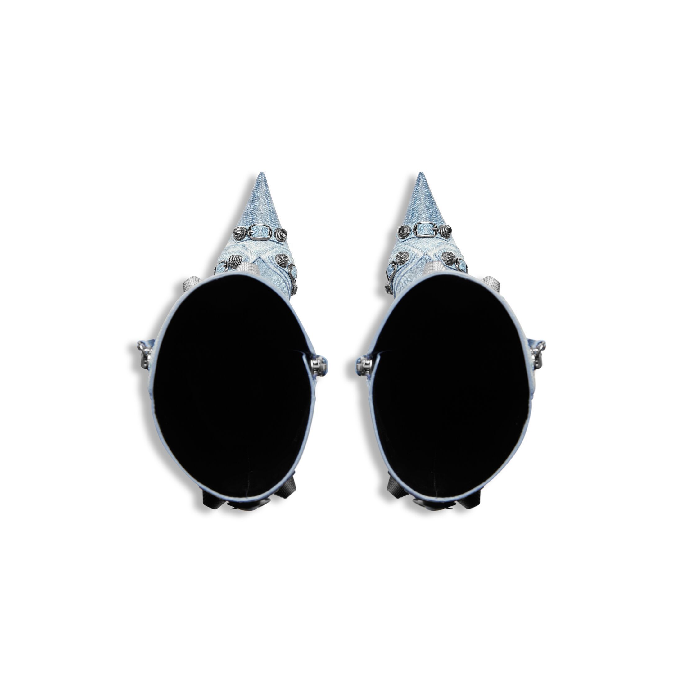 【BALENCIAGA】90mm デニムプリントカゴールブーツ BALENCIAGA】90mm デニムプリントカゴールブーツ