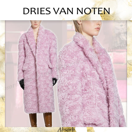 新作レディース*Dries Van Noten*リネンコート ピンクペイズリー ピンク系 M Dries Van Noten(ドリス ヴァン ノッテン) コート