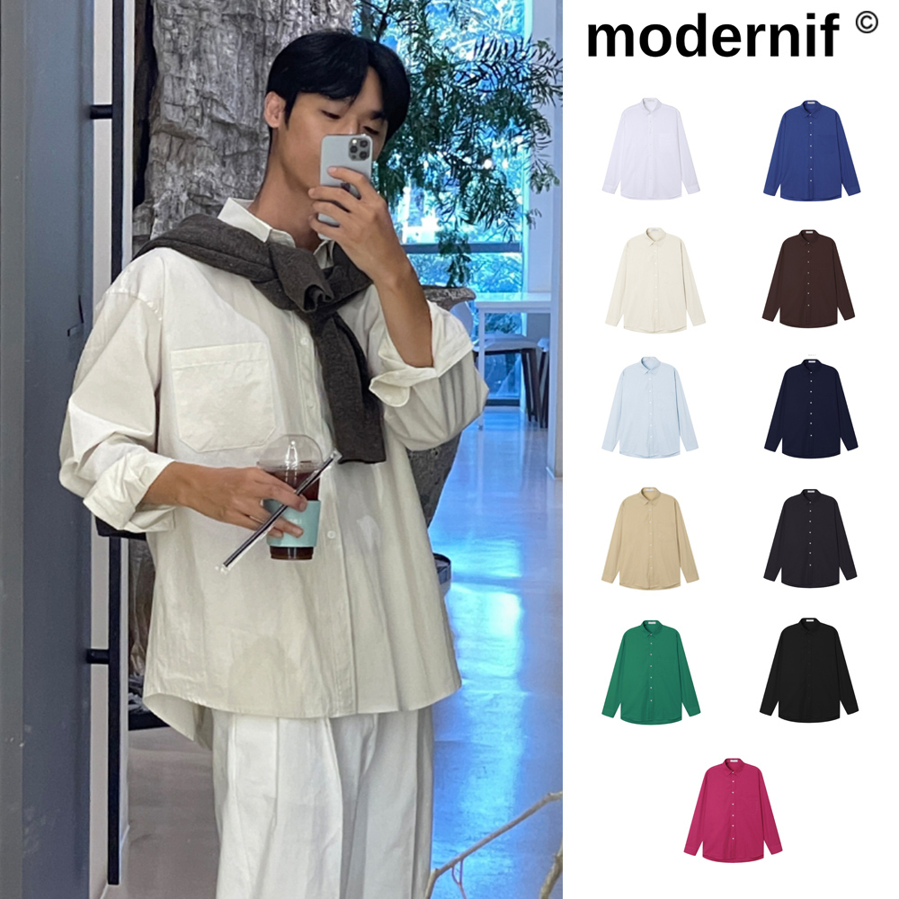 【MODERNIF】Intro Bio Washing Shirt